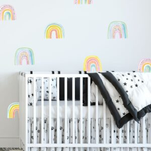 Rainbow wall decals stickers Watercolor