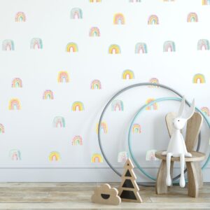 Rainbow wall decals stickers Watercolor