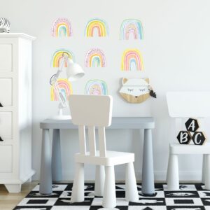 Rainbow wall decals stickers Watercolor