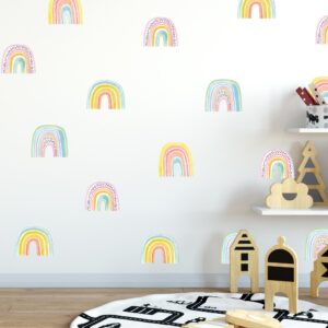 Rainbow wall decals stickers Watercolor