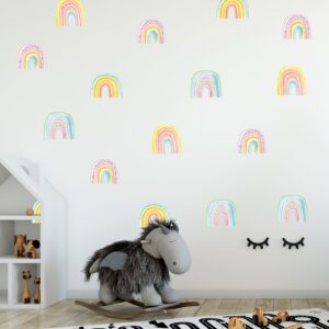 Rainbow wall decals stickers Watercolor