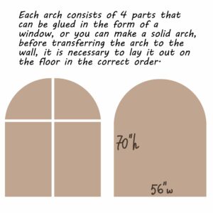 Arch Wall Decal Large Window Sticker