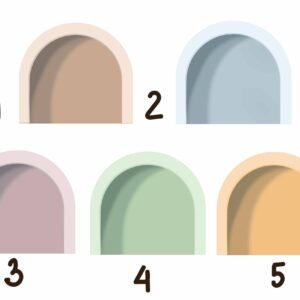 Arch Wall Decal Headboard with Shadow Sticker Large