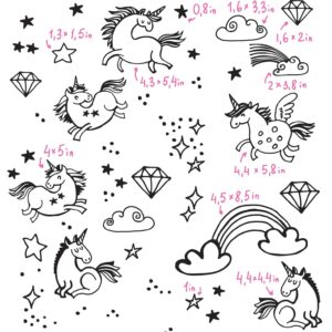 Unicorn Wall Decals Unicorn Vinyl Stickers