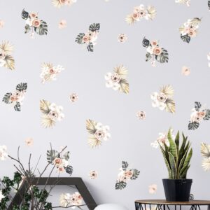 Floral Wall decals Peony Orchid Flowers Roses Stickers