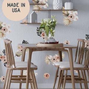 Floral Wall decals Peony Orchid Flowers Roses Stickers