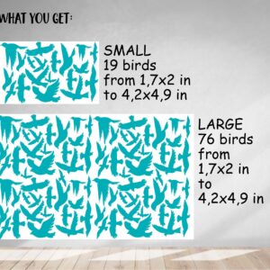 Flying Birds Wall Decal Stickers