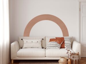 Arch headboard Wall Decal Color Block Sticker
