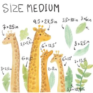 Giraffe Wall Decals Safari Animal Stickers Jungle