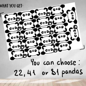 Adorable Panda Wall Decals – Perfect for Nurseries