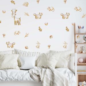 Forest Animals Wall Decals Woodland Stickers Deer Fox Bunny