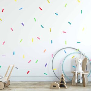Sprinkle Wall Decals Rainbow Color Polka Dots