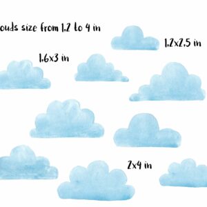Clouds Wall Decals Rainbow Sticker Sun