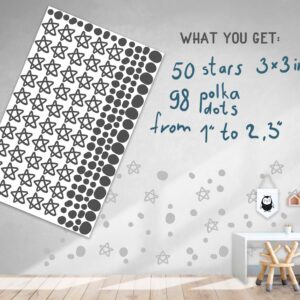 Star Wall Decals Stickers Polka Dots