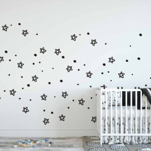Star Wall Decals Stickers Polka Dots