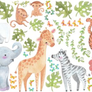 Jungle Animals Wall Decal Safari Nursery Decor