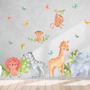 Jungle Animals Wall Decal Safari Nursery Decor