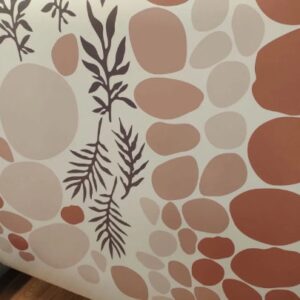 Spots Beige Boho Wall Decals Greenery Cottagecore Leaves