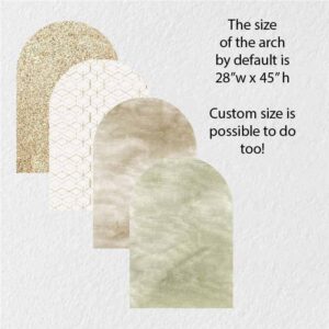 Boho Arch Wall Decal Watercolor Greed Sticker Large