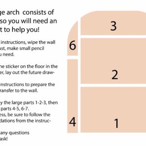 Safari Wall Decals Large Jungle Animals Arch