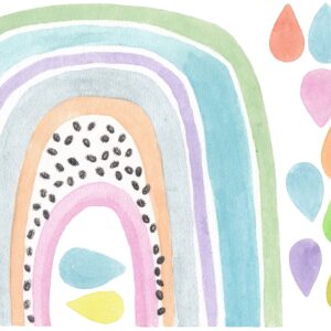 Rainbow wall decals Color Nursery Decor Stickers