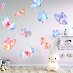 Butterfly Wall Decal Stickers Watercolor Nursery girls