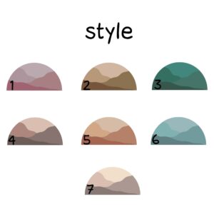 Arch Wall Decal Color Block Headboard Sand Wave Sticker