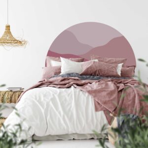 Arch Wall Decal Color Block Headboard Sand Wave Sticker