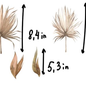 Greenery Palm Decals tree Leaves Boho Stickers