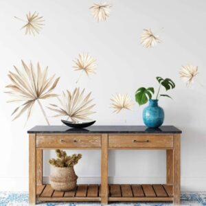 Large Palm Leaf Wall Decals – Boho Room Decoration Stickers