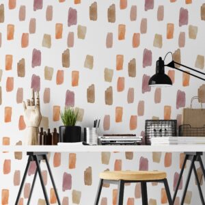 Brushstroke Sticker Paint Daub Wall Decals Polka Dots