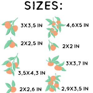 Tangerines Stickers Mandarins Wall Decals