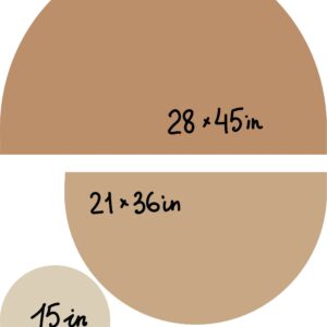 Abstract Wall Decal Half Circle Sticker Boho Color Block