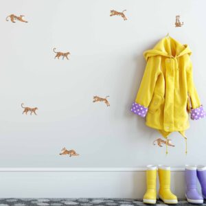 tigers wall decals cat stickers wild animals, lf056