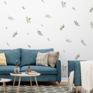 Greenery Wall Decals – Botanical Leaf Stickers for Bedroom