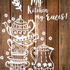 My Kitchen My Rules Wall Decal Stickers