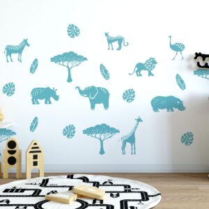 Jungle Animals Decals Safari Africa Nursery Stickers