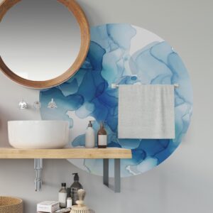 Circle Wall Decal Large Blue Sticker Headboard