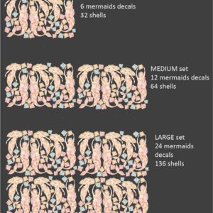 Mermaid Wall Decals – Seashells Wall Stickers