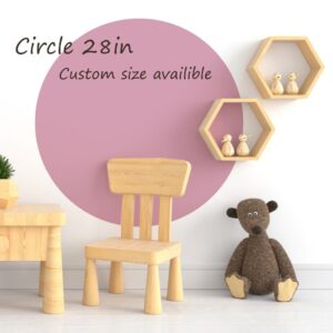 Circle Wall Decal Large Solid Sticker Colorblock