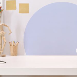 Circle Wall Decal Large Solid Sticker Colorblock