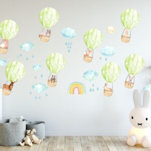 Hot Air Balloon Wall Decal Stickers Nursery Decor Forest