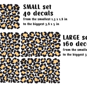 Leopard Spots Wall Stickers Animal Print Polka Dots Decals