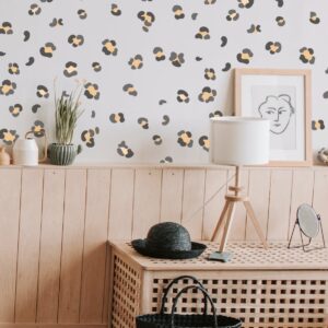 Leopard Spots Wall Stickers Animal Print Polka Dots Decals