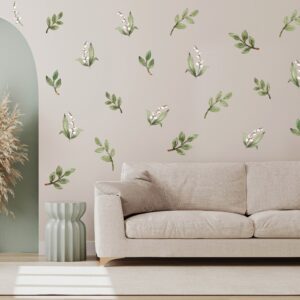 Green Wall Decals Flower stickers Lily of the Valley