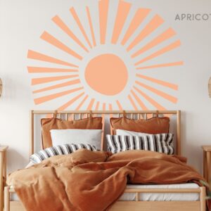 Sun Wall Decal Boho Colour Block Sticker