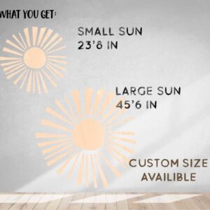 Sun Wall Decal Boho Colour Block Sticker