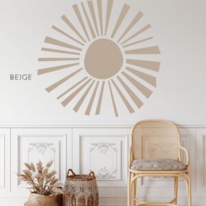 Sun Wall Decal Boho Colour Block Sticker