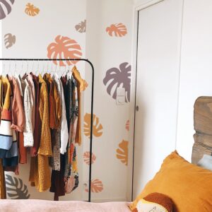 palm leaves wall decals banana greenery stickers, lf129