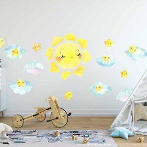 Sun Wall Decal Smile Star Sticker